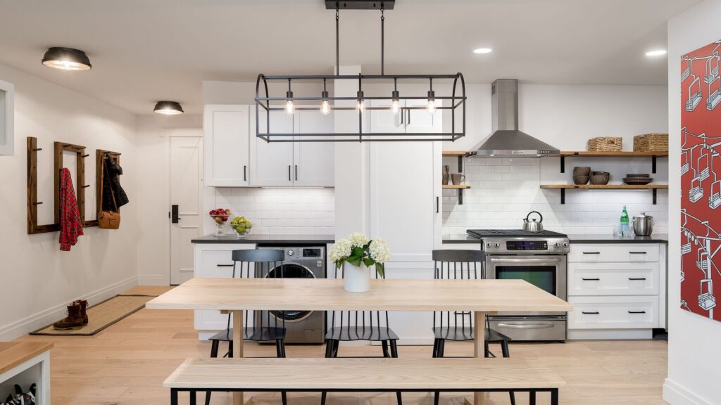 Kitchen space in one of our Stowe vacation rentals